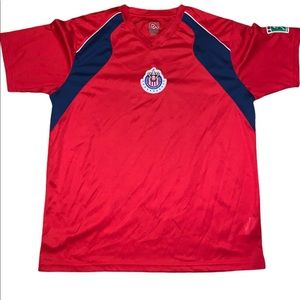 Rhinox Red Chivas De Guadalajara Soccer Futbol Mexico League Jersey Size M